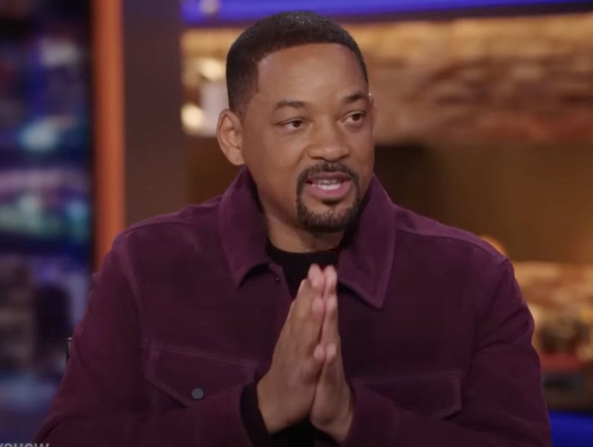 Will Smith promotes his new movie on "The Daily Show," Nov. 29, 2022.
