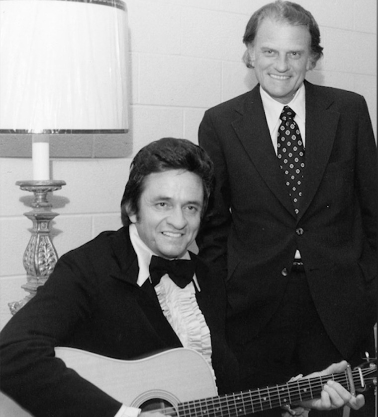 Johnny Cash and Billy Graham