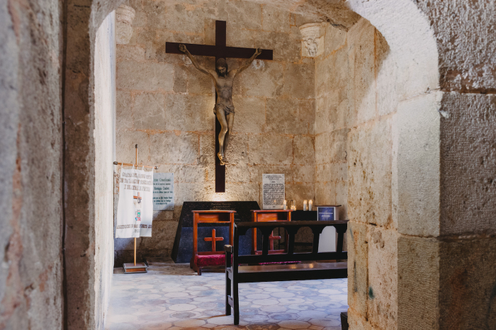The oldest part of the Roman Catholic cathedral in San Juan, Puerto Rico, is a chapel that dates to the early 16th century. 