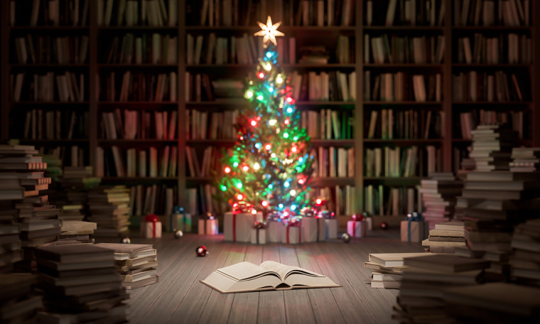 Christmas tree, library