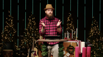 Discipleship Pastor Daniel Duce of Mission Church in San Antonio, Texas, preaches about the Advent season on Dec. 4, 2022. 