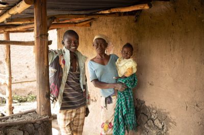 "Simon," his mother and his baby sister were reintegrated as a family after he was considered an orphan and living on the streets in Kisumu, Kenya.