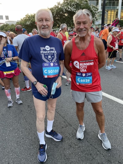 Jack Abbott (left) and Pastor James Slick (right)