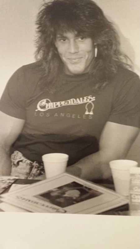 Kevin Kirchen at age 24 when he worked at Chippendales as a male stripper.