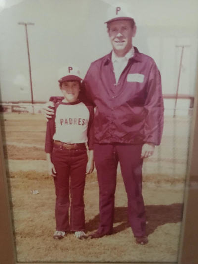 Kevin Kirchen and his father right before his father died. 