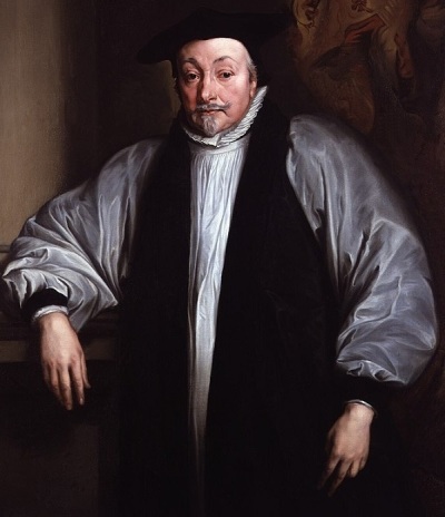 William Laud (1573-1645), the archbishop of Canterbury under King Charles I who was beheaded in response to his efforts to crack down on the Puritans and for going against Parliament. 