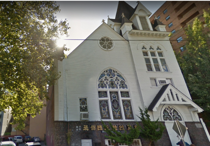 The former Portland Korean Church in Portland, Oregon was demolished after being set on fire on Jan. 3, 2023. 