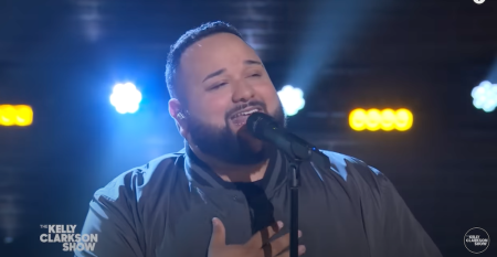 Jeremy Rosado performs "Believe You Will" on "The Kelly Clarkson Show," Jan. 12, 2023. 