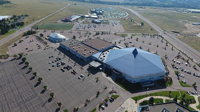 The campus of New Life Church in Colorado Springs, Colorado https://commons.wikimedia.org/wiki/File:New_Life_Church_Aerial_Photo.jpg