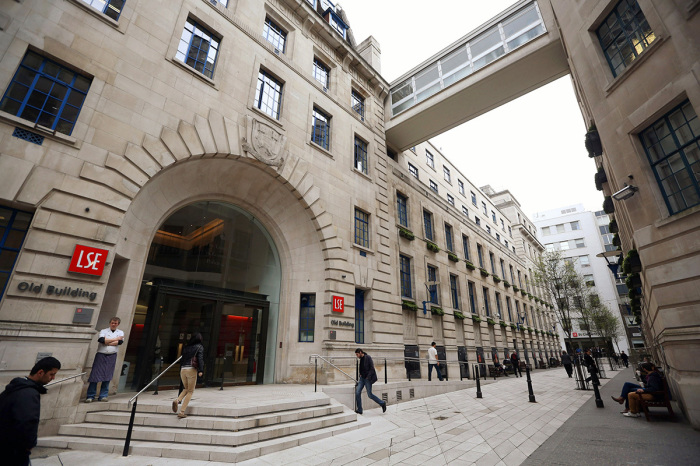 A general view of the London School of Economics and Political Science in London, England. 