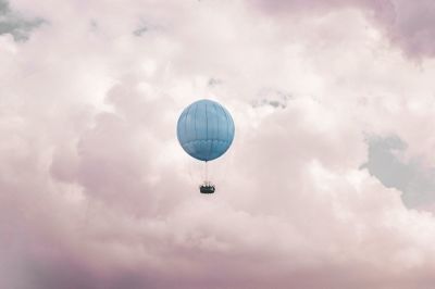purity, hot air balloon, fairy tale, cloud