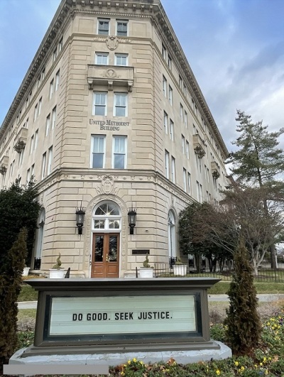 The United Methodist Building, which is located in Washington, D.C. and owned by the General Board of Church and Society of The United Methodist Church.