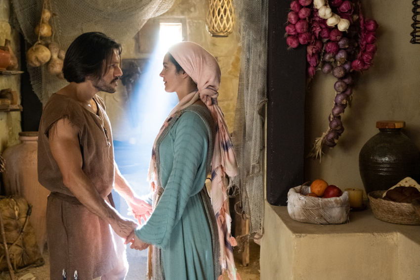 Simon and Eden seen in season 3 of "The Chosen"