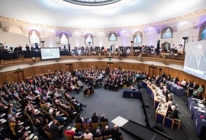 The Church of England's General Synod meets on Feb. 8, 2023.
