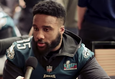 Boston Scott speaks with Sports Spectrum ahead of Super Bowl LVII in February 2023.