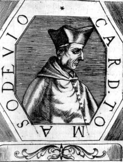 Cardinal Tommaso de Vio Gaetani Cajetan (1469-1534), a prominent Catholic Church leader who debated Martin Luther. 