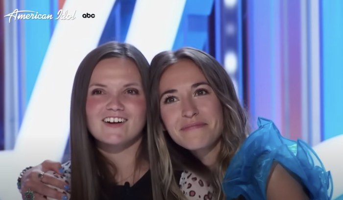 Christian Singer Megan Danielle and Lauren Daigle appear on American Idol in 2023.