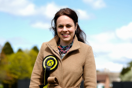 SNP Member Kate Forbes poses for a picture ahead of the results for the Skye, Lochaber and Badenoch Constituency and Regional votes on May 7, 2021, in Inverness, Scotland.