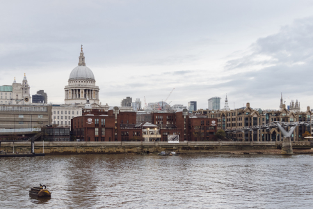 St. Paul’s Cathedral, the showpiece of Sir Christopher Wren, defines the London skyline. 2019 file photo