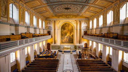 Sir Christopher Wren’s Chapel of St. Peter & St. Paul in Greenwich, England.
