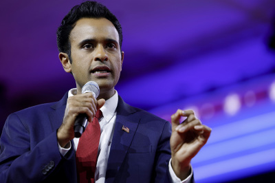 Republican presidential candidate Vivek Ramaswamy speaks during the annual Conservative Political Action Conference (CPAC) at the Gaylord National Resort Hotel And Convention Center on March 03, 2023, in National Harbor, Maryland.  