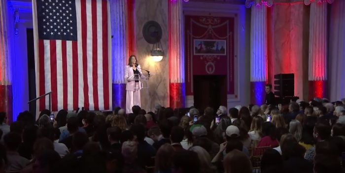 Marianne Williamson announces her candidacy for president at Union Station East Hall in Washington, D.C., on Saturday, March 4, 2023. 