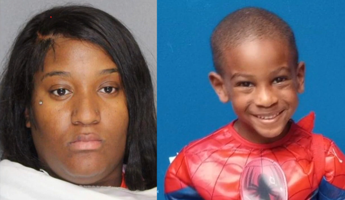 Shamaiya Hall (L), 25, killed her oldest child, 6-year-old Legend Chapelle (R), two of his younger siblings and wounded two others on March 3, 2023.