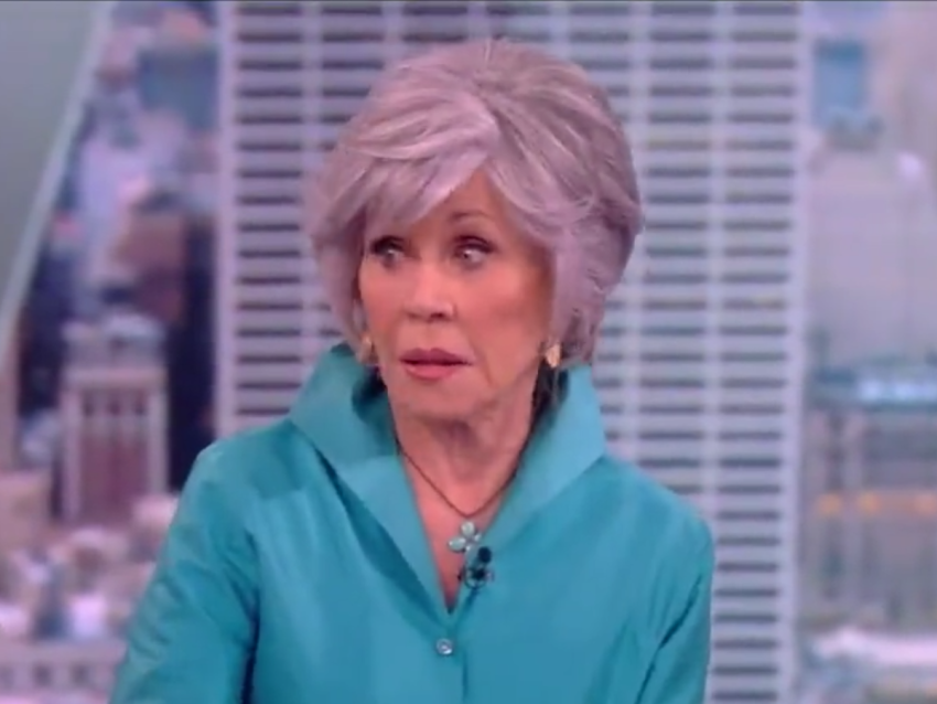 Actress Jane Fonda appears on ABC's 