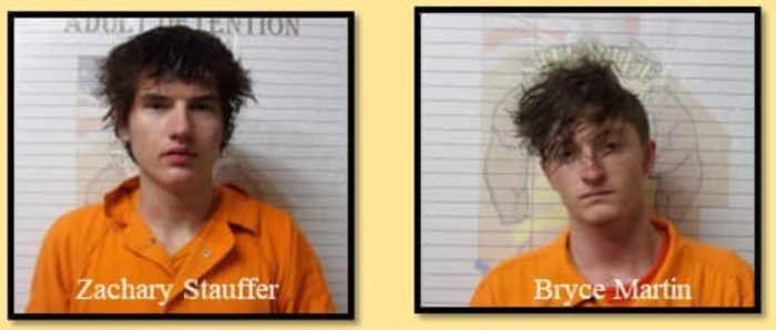 Bryce Martin and Zachary Stauffer, both 18, were arrested along with two minors in connection with a March 18, 2023, shooting at a Mennonite church building in Morgan County, Missouri. 