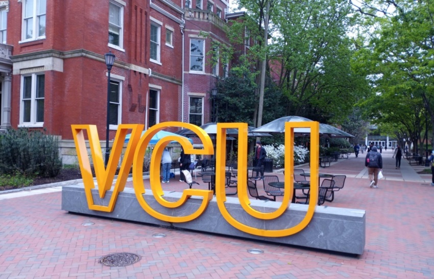 The campus of Virginia Commonwealth University, located in Richmond, Virginia, on April 7, 2023.
