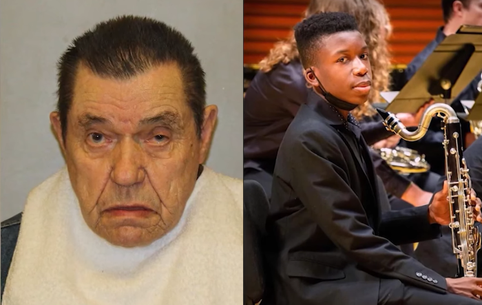 Kansas City, Mo., homeowner, Andrew D. Lester, 84 (L), was charged on Monday April 17, 2023 with assault in the first degree, and armed criminal action, for shooting 16-year-old Ralph Yarl (R) after he rang his doorbell by mistake.