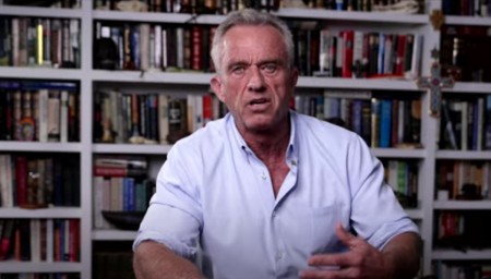 Robert F. Kennedy, Jr. announces his run for the Democratic Party presidential nomination in a campaign video.