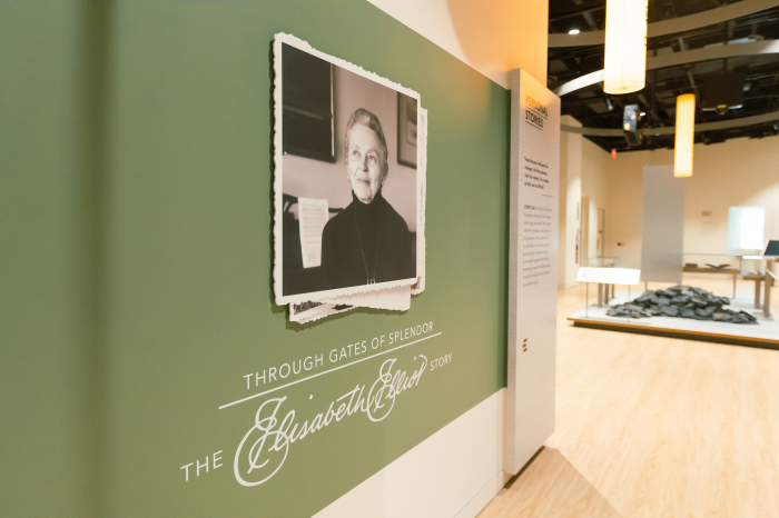 An exhibit featuring Christian missionary Elisabeth Elliot at the Museum of the Bible in Washington, D.C.