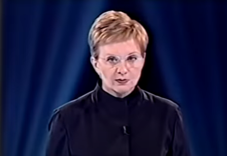 Anne Robinson hosts an episode of the American version of "The Weakest Link," which aired on NBC May 26, 2002. 