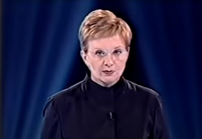 Anne Robinson hosts an episode of the American version of 'The Weakest Link,' which aired on NBC May 26, 2002. 