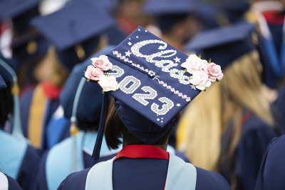 Students at Liberty University's graduation in Lynchburg, Virginia, May 12, 2023. 