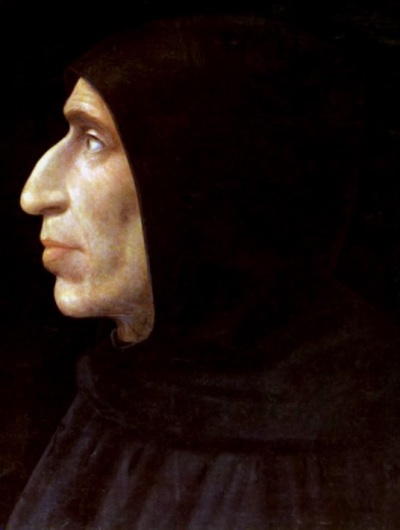 Girolamo Savonarola (1452-1498), an Italian preacher, Catholic Church reformer, political activist and mystic who was eventually hanged for heresy. 