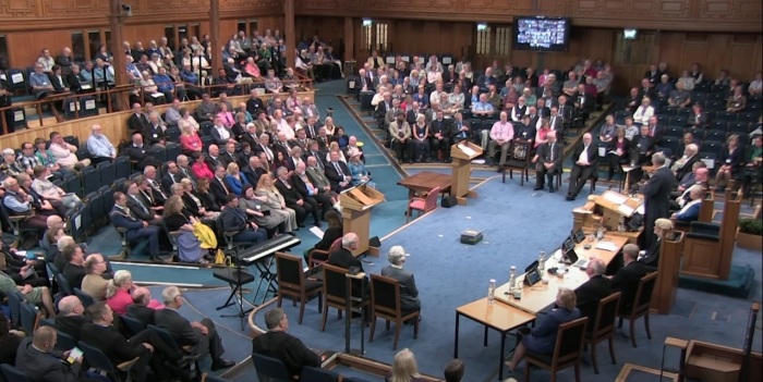 The opening gathering of The Church of Scotland's General Assembly, held on May 20, 2023. 
