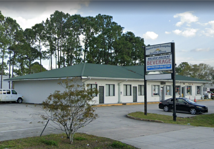 The Mount of Olives Evangelical Baptist Church on Babcock Street in Palm Bay, Florida.