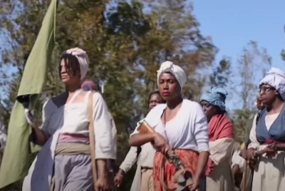 A 2019 reenactment of the 1811 German Coast slave rebellion, which took place in Louisiana and is considered the largest slave revolt in United States history.