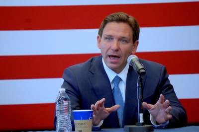 Ron DeSantis speaks before a panel of leaders at the Faith & Freedom Coalition's Road to Majority Conference in Washington, D.C., June 23, 2023.