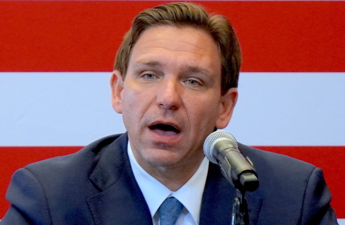 Ron DeSantis speaks before a panel of leaders at the Faith & Freedom Coalition's Road to Majority Conference in Washington, D.C., on June 23, 2023.