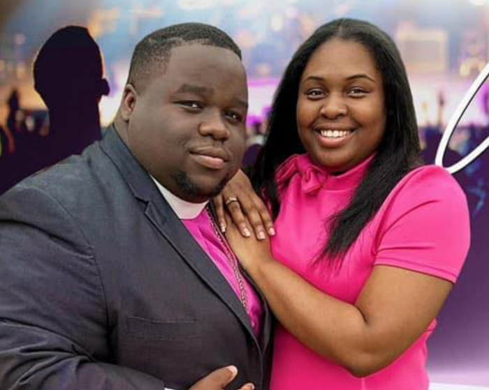 Danny Prenell, Jr. (L), 25, is senior pastor of Bright Morning Star Missionary Baptist Church in Louisiana, where he serves with his wife, Gabrielle Prenell (R), 27.