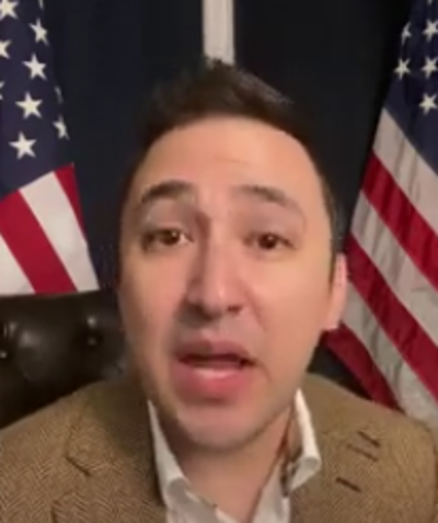 2024 Republican presidential candidate John Anthony Castro discusses his presidential campaign and a lawsuit to keep former President Donald Trump off the ballot in a YouTube video. 