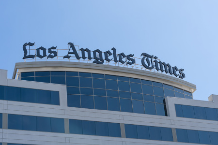 The Los Angeles Times headquarters in El Segundo, Calif., on July 5, 2022. The Los Angeles Times is a daily newspaper that started publishing in 1881.