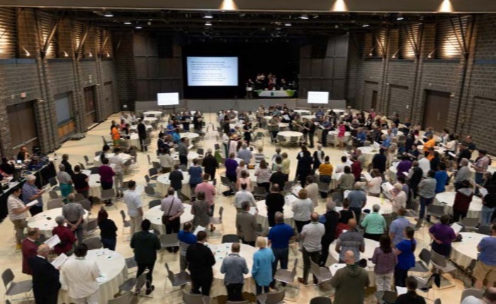 A worship assembly of the General Synod of the Anglican Church of Canada, held in Calgary, Alberta, from June 27-July 2, 2023.