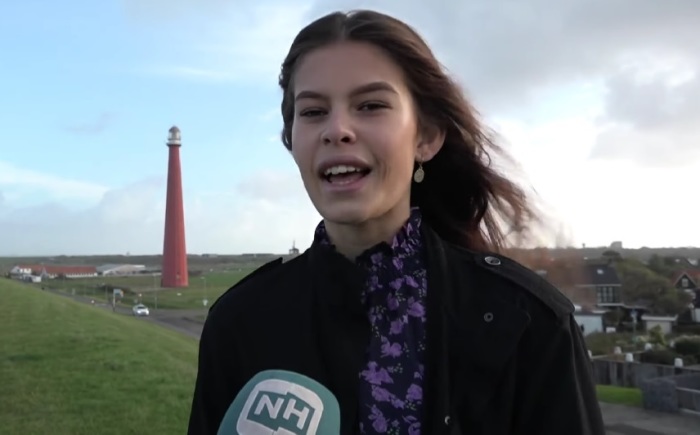 Rikki Kollé, a male model who identifies as female, speaks in an interview with Noordkop Centraal in 2019.