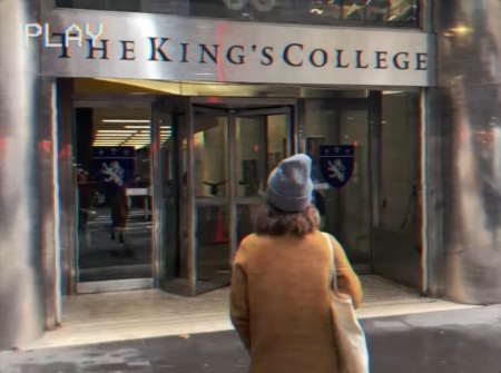 The New York City campus of The King's College is seen in a video posted online in December 2021.