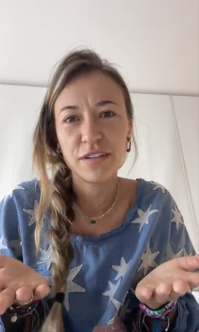 Lauren Daigle on instagram live, 2023