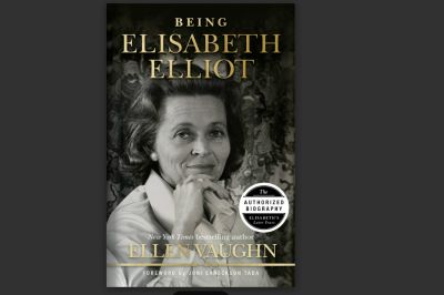 The book jacket of 'Being Elisabeth Elliot,' the second volume in Ellen Vaughn's biography series on the renowned Christian speaker and author. The book is available nationwide on September 12, 2023. 